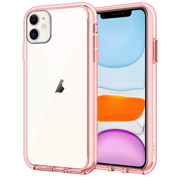 JETech Case for iPhone 11, 6.1-Inch, Shockproof Bumper Cover, Anti-Scratch Clear Back (Rose Gold)