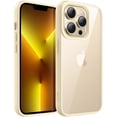 thumbnail image 1 of JETech Case for iPhone 13 Pro Max 6.7-Inch, Shockproof Phone Bumper Cover, Solid Color Matte TPU Frame, Anti-Scratch Clear Back (Gold), 1 of 6