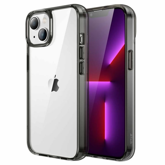 JETech Case for iPhone 14 6.1-Inch, Shockproof Phone Bumper Cover, Anti-Scratch Clear Back (Black)