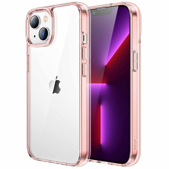 JETech Case for iPhone 14 Plus 6.7-Inch, Shockproof Phone Bumper Cover, Anti-Scratch Clear Back (Rose Gold)