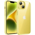 thumbnail image 1 of JETech Case for iPhone 14 Plus 6.7-Inch, Shockproof Phone Bumper Cover, Solid Color Matte TPU Frame, Anti-Scratch Clear Back (Yellow), 1 of 6