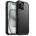 thumbnail image 1 of JETech Case for iPhone 15 6.1-Inch, Heavy Duty Dual-Layer Rugged Protection, Shockproof Protective Tough Phone Cover with Matte Back (Black), 1 of 6