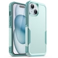 thumbnail image 1 of JETech Case for iPhone 15 6.1-Inch, Heavy Duty Dual-Layer Rugged Protection, Shockproof Protective Tough Phone Cover with Matte Back (Mint Green), 1 of 6