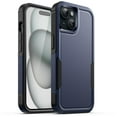 thumbnail image 1 of JETech Case for iPhone 15 6.1-Inch, Heavy Duty Dual-Layer Rugged Protection, Shockproof Protective Tough Phone Cover with Matte Back (Navy), 1 of 6