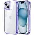 thumbnail image 1 of JETech Case for iPhone 15 6.1-Inch, Non-Yellowing Shockproof Phone Bumper Cover, Anti-Scratch Clear Back (Light Purple), 1 of 6