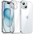 thumbnail image 1 of JETech Case for iPhone 15 6.1-Inch, Non-Yellowing Shockproof Phone Bumper Cover, Camera Lens Full Protection, Anti-Scratch Clear Back (Clear), 1 of 6