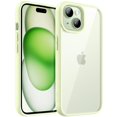 thumbnail image 1 of JETech Case for iPhone 15 6.1-Inch, Shockproof Phone Bumper Cover, Solid Color Matte TPU Frame, Anti-Scratch Clear Back (Green), 1 of 6