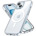 thumbnail image 1 of JETech Magnetic Case for iPhone 15 Plus 6.7-Inch Compatible with MagSafe Wireless Charging, Shockproof Phone Bumper Cover, Anti-Scratch Clear Back (Clear), 1 of 6