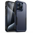 thumbnail image 1 of JETech Case for iPhone 15 Pro 6.1-Inch, Heavy Duty Dual-Layer Rugged Protection, Shockproof Protective Tough Phone Cover with Matte Back (Navy), 1 of 6