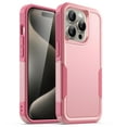 thumbnail image 1 of JETech Case for iPhone 15 Pro 6.1-Inch, Heavy Duty Dual-Layer Rugged Protection, Shockproof Protective Tough Phone Cover with Matte Back (Pink), 1 of 6