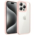 thumbnail image 1 of JETech Case for iPhone 15 Pro 6.1-Inch, Shockproof Phone Bumper Cover, Solid Color Matte TPU Frame, Anti-Scratch Clear Back (Pink), 1 of 6
