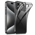 thumbnail image 1 of JETech Case for iPhone 15 Pro 6.1-Inch, Soft TPU Transparent Slim Protective Phone Cover with Shock-Absorption, Support Wireless Charging (Black), 1 of 6