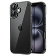 thumbnail image 1 of JETech Case for iPhone 16 6.1-Inch, Non-Yellowing Shockproof Phone Bumper Cover, Anti-Scratch Clear Back (Black), 1 of 6