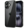 thumbnail image 1 of JETech Case for iPhone 16 Plus 6.7-Inch, Non-Yellowing Shockproof Phone Bumper Cover, Anti-Scratch Clear Back (Black), 1 of 6