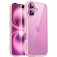 thumbnail image 1 of JETech Case for iPhone 16 Plus 6.7-Inch, Shockproof Phone Bumper Cover, Solid Color Matte TPU Frame, Anti-Scratch Clear Back (Pink), 1 of 6
