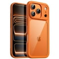 thumbnail image 1 of JETech Case for iPhone 17 Pro 6.3-Inch, Shockproof Phone Bumper Cover, Solid Color Matte TPU Frame, Anti-Scratch Clear Back (Orange), 1 of 5