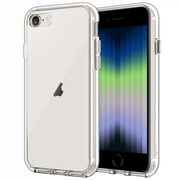 JETech Case for iPhone SE 3/2 2022/2020 Edition, 4.7-Inch, Non-Yellowing Shockproof Phone Bumper Cover, Anti-Scratch Clear Back Clear