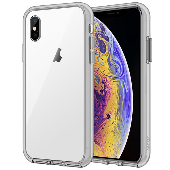 JETech Case for iPhone Xs and iPhone X, Shock-Absorption Bumper Cover (Grey)