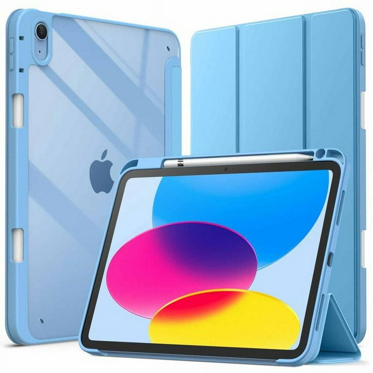  MoKo Case for iPad 10th Generation 10.9 inch 2022, Slim Stand  Protective Cover with Hard PC Translucent Back Shell Cover for iPad 10th  Gen 2022, Support Touch ID, Auto Wake/Sleep, Navy