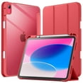 thumbnail image 1 of JETech Case for iPad (A16) 11th/10th Generation (2025/2022) with Pencil Holder, Clear Transparent Back Shell Slim Stand Shockproof Tablet Cover, Auto Wake/Sleep (Watermelon), 1 of 7