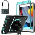 thumbnail image 1 of JETech Case for iPad 10.2-Inch (9th/8th/7th Generation, 2021/2020/2019) with Built-in Screen Protector, Protective Shockproof Rugged Tablet Cover, 360° Rotating Hand Strap Stand (Blue), 1 of 7