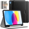 thumbnail image 1 of JETech Case for iPad (A16) 11th/10th Generation (2025/2022), PU Leather Business Folio Protective Tablet Cover with Pencil Holder & Pocket, Multi-Angle Viewing (Black), 1 of 6