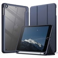 thumbnail image 1 of JETech Case for iPad Mini 5/4 (7.9-Inch 2019/2015 Model) with Pencil Holder, Clear Transparent Back Shell Slim Stand Shockproof Tablet Cover, Auto Wake/Sleep (Navy Blue), 1 of 7