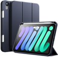 thumbnail image 1 of JETech Case for iPad mini (A17 Pro, 2024 Model, 7th Generation) / mini 6 (2021 Model, 6th Generation), Slim Tablet Cover with Soft TPU Back, Auto Wake/Sleep (Navy), 1 of 6