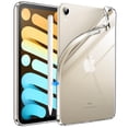 thumbnail image 1 of JETech Case for iPad Mini (A17 Pro, 2024 Model, 7th Generation) / Mini 6 (2021 Model, 6th Generation), Soft TPU Transparent Slim Shockproof Tablet Cover (Clear), 1 of 6