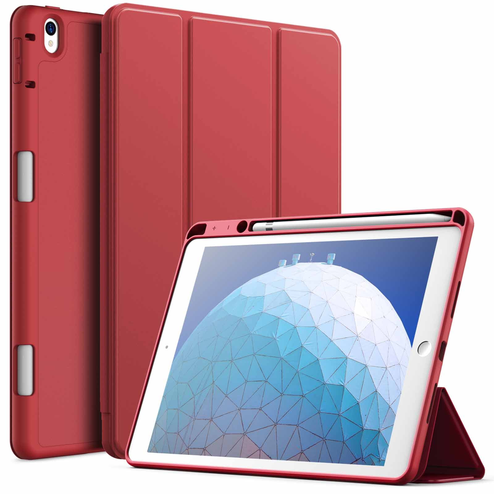 JETech Custodia per iPad Air 3 (10,5 Pollici 2019, 3 Generazione) e iPad Pro 10,5 con Portapenne, Cover Tablet Sottile con Retro in Morbido TPU con Auto Svegliati/Sonno (Oro Rosa