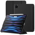 thumbnail image 1 of JETech Case for iPad Pro 11-Inch 2022/2021/2020/2018 Model (4th/3rd/2nd/1st Generation), Protective Hard Back Shell Soft-Touch Tablet Stand Cover, Auto Wake/Sleep (Black), 1 of 7