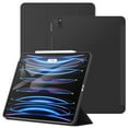 thumbnail image 1 of JETech Case for iPad Pro 12.9-Inch (2022/2021 Model, 6th/5th Generation), Protective Hard Back Shell Soft-Touch Tablet Stand Cover, Auto Wake/Sleep (Black), 1 of 7