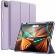 thumbnail image 1 of JETech Case for iPad Pro 12.9-Inch (5th Generation, 2021 Model) with Pencil Holder, Support 2nd Pencil Charging, Slim Tablet Cover with Soft TPU Back, Auto Wake/Sleep (Light Purple), 1 of 8