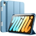 thumbnail image 1 of JETech Case for iPad mini (A17 Pro, 2024 Model, 7th Generation) / mini 6 (2021 Model, 6th Generation), Slim Tablet Cover with Soft TPU Back, Auto Wake/Sleep (Blue), 1 of 6