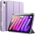 thumbnail image 1 of JETech Case for iPad mini (A17 Pro, 2024 Model, 7th Generation) / mini 6 (2021 Model, 6th Generation), Slim Tablet Cover with Soft TPU Back, Auto Wake/Sleep (Purple), 1 of 6