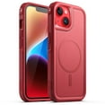 thumbnail image 1 of JETech Case for iPhone 14 6.1-Inch Compatible with MagSafe, Heavy Duty Dual-Layer Rugged Protection, Shockproof Protective Tough Phone Magnetic Cover (Red), 1 of 6