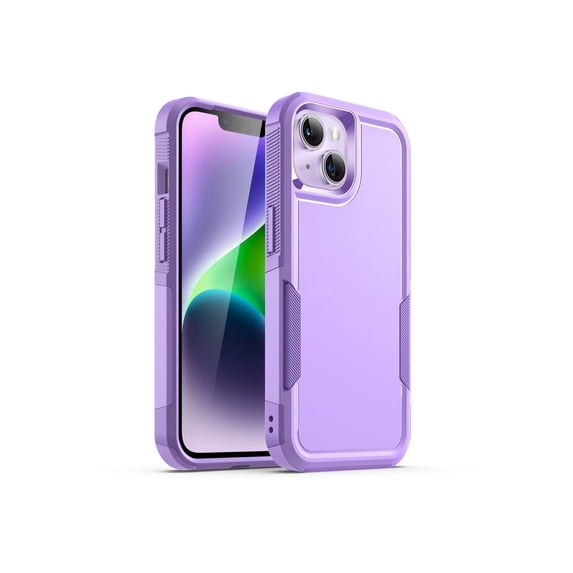JETech Case for iPhone 14 Plus 6.7-Inch, Heavy Duty Dual-Layer Rugged Protection, Shockproof Protective Tough Phone Cover with Matte Back (Light Purple)