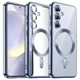 thumbnail image 1 of JETech Electroplated Case for Samsung Galaxy S24 6.2-Inch, Camera Lens Full Protection, Compatible with MagSafe Wireless Charging, Shockproof Soft TPU Phone Cover (Sapphire Blue), 1 of 7