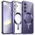thumbnail image 1 of JETech Electroplated Case for Samsung Galaxy S24 6.2-Inch, Camera Lens Full Protection, Compatible with MagSafe Wireless Charging, Shockproof Soft TPU Phone Cover (Cobalt Violet), 1 of 7
