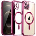 thumbnail image 1 of JETech Electroplated Case for iPhone 12 Pro 6.1-Inch, Camera Lens Full Protection, Compatible with MagSafe Wireless Charging, Shockproof Soft TPU Phone Cover (Rose Red), 1 of 1