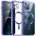 thumbnail image 1 of JETech Electroplated Case for iPhone 12 Pro 6.1-Inch, Camera Lens Full Protection, Compatible with MagSafe Wireless Charging, Shockproof Soft TPU Phone Cover (Royal Blue), 1 of 7