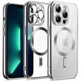 thumbnail image 1 of JETech Electroplated Case for iPhone 13 Pro Max 6.7-Inch, Camera Lens Full Protection, Compatible with MagSafe Wireless Charging, Shockproof Soft TPU Phone Cover (Silver), 1 of 7