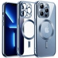 thumbnail image 1 of JETech Electroplated Case for iPhone 13 Pro Max 6.7-Inch, Camera Lens Full Protection, Compatible with MagSafe Wireless Charging, Shockproof Soft TPU Phone Cover (Blue), 1 of 7