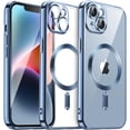 thumbnail image 1 of JETech Electroplated Case for iPhone 14 Plus 6.7-Inch, Camera Lens Full Protection, Compatible with MagSafe Wireless Charging, Shockproof Soft TPU Phone Cover (Blue), 1 of 7