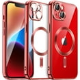 thumbnail image 1 of JETech Electroplated Case for iPhone 14 Plus 6.7-Inch, Camera Lens Full Protection, Compatible with MagSafe Wireless Charging, Shockproof Soft TPU Phone Cover (Bright Red), 1 of 7