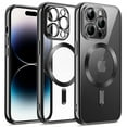 thumbnail image 1 of JETech Electroplated Case for iPhone 14 Pro 6.1-Inch, Camera Lens Full Protection, Compatible with MagSafe Wireless Charging, Shockproof Soft TPU Phone Cover (Black), 1 of 7