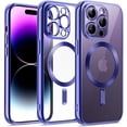 thumbnail image 1 of JETech Electroplated Case for iPhone 14 Pro Max 6.7-Inch, Camera Lens Full Protection, Compatible with MagSafe Wireless Charging, Shockproof Soft TPU Phone Cover (Royal Blue), 1 of 7