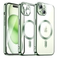 thumbnail image 1 of JETech Electroplated Case for iPhone 15 6.1-Inch, Camera Lens Full Protection, Compatible with MagSafe Wireless Charging, Shockproof Soft TPU Phone Cover (Green), 1 of 7