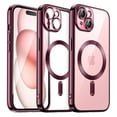 thumbnail image 1 of JETech Electroplated Case for iPhone 15 6.1-Inch, Camera Lens Full Protection, Compatible with MagSafe Wireless Charging, Shockproof Soft TPU Phone Cover (Red), 1 of 7