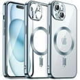 thumbnail image 1 of JETech Electroplated Case for iPhone 15 Plus 6.7-Inch, Camera Lens Full Protection, Compatible with MagSafe Wireless Charging, Shockproof Soft TPU Phone Cover (Blue), 1 of 7